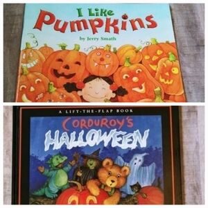 Children's Halloween / Fall Book Pairing  I Like Pumpkins & Corduroy's Halloween